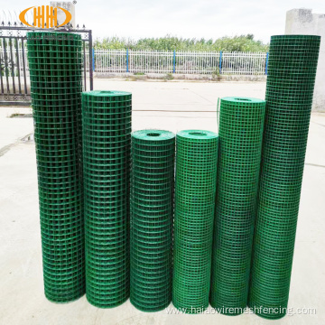 pvc coated green color welded wire mesh roll